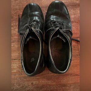 Clarks Men's Black Leather Derby Lace-Up Shoes